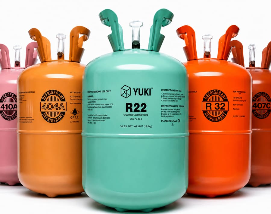 Gases refrigerantes para ar-condicionado e refrigeração em São Paulo